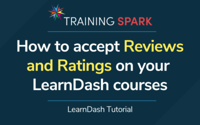 How to accept reviews and ratings on your LearnDash courses