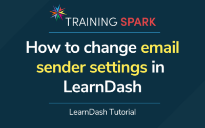 How to change email sender settings in LearnDash